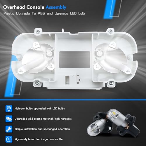 Image of Overhead Console Circuit Board, Dome Map Light Compatible with Ford Models | for Ford F150 2004-2008, F250 F350 2008-2010, Lincoln Mark LT 2006-2008, Replace# VM2396 829182