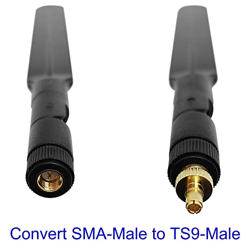 Adaptador SMA Hembra a TS9 Macho para Antena 4G LTE 2 pcs miniatura 4