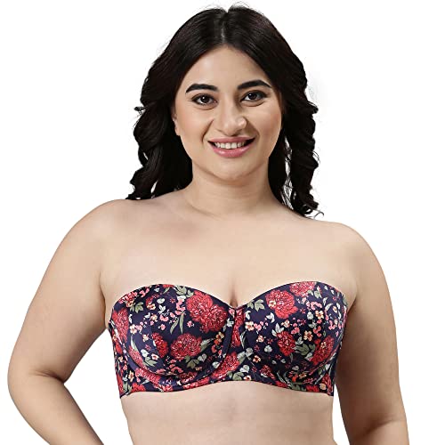 Image of Enamor Strapless Multiway Styling Women's T-Shirt Bra - Padded, Wired, Medium Coverage - F074 (Available in Plus Sizes)