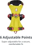 Ruffwear Flagline Hundegeschirr mit Griff, Lleichtes, Verstellbares Gehgeschirr, 3 Leinenbefestigungspunkte, verstärktes Gurtband und starker V-Ring aus Metall, Lichen Green (Medium, 69-81cm)