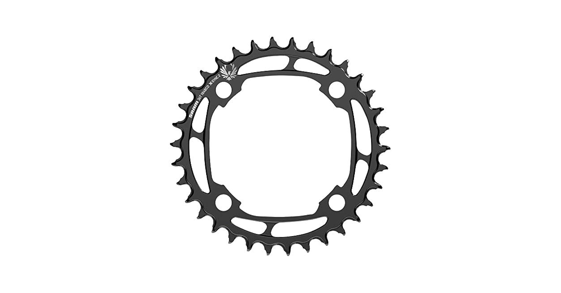 Amazon.com : SRAM X-Sync 2 Chainring 34t 104 BCD Bolt Circle