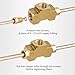 MuRealy 3-Way Female Brake Line Tee Union Fitting - Upgraded High Pressure 3/16 Brake Line Fitting, Brass Inverted Flare Tee Fitting for Fuel/AIR/Lquid/Gas (3/8-24 Thread, Inverted Flare)