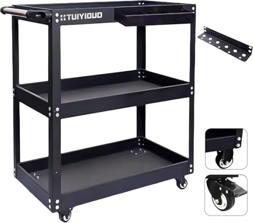 TUIYIDUO 【三段】 工具カート 耐荷重200kg