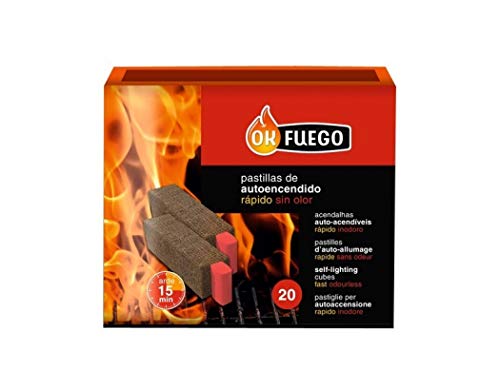Okfuego Pastillas Autoencendido 20 Un, Único
