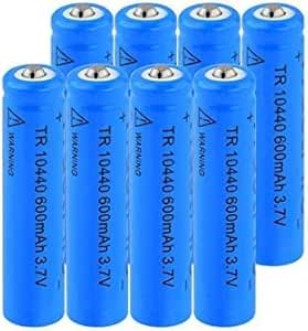 Eco-Friendly USB 10440 Lithium Rechargeable Battery, 3.7V 750mWh 4-Pack - View #4