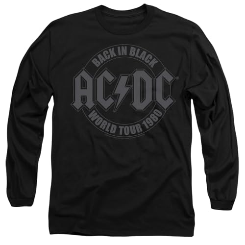 T-Shirt AC/DC manches longues idéal pour les concerts et le style vintage