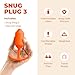 b-Vibe - The Snug Plug 3 - Naranja - Enchufe anal de 180 gramos que cuenta con una base acampanada y bolas pesadas