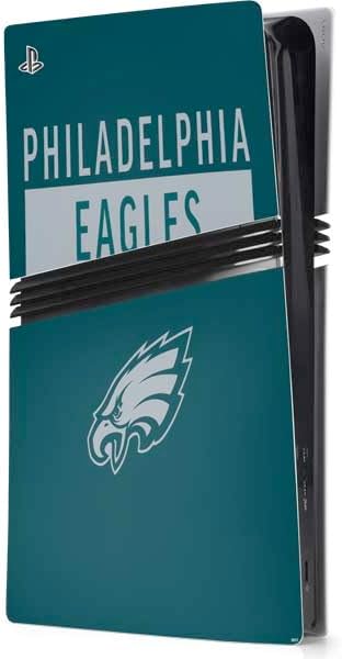Skinit Decal Gaming Skin Compatible with PS5 Pro Console - Officially Licensed NFL Philadelphia Eagles Team Motto Design