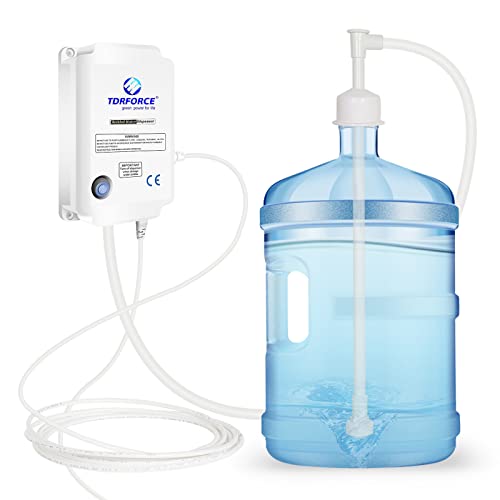 TDRFORCE 5 Gallon Water delivery Bottle Pump Electric Bottled Water Dispensing Pump System Automatic Water Dispenser Distiller Bomba electrica de agua para botellon Bomba para dispensador de agua