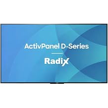 Promethean ActivPanel D-Series 65" 4K Digital Sign w/Radix Content License | Digital Signage Display for Business, Retail & Education. Includes 1-Year Radix Viso License. No Media Player Required.