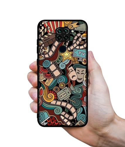 Image of Movies Design Premium 2D Printed Metal Back Case Cover for Mi Redmi Note 9 4G