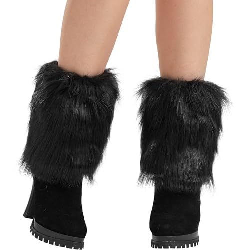 Nanxson Womens Fur Leg Warmer Winter Short Boot Cuffs Covers Sleeves TTW00713
