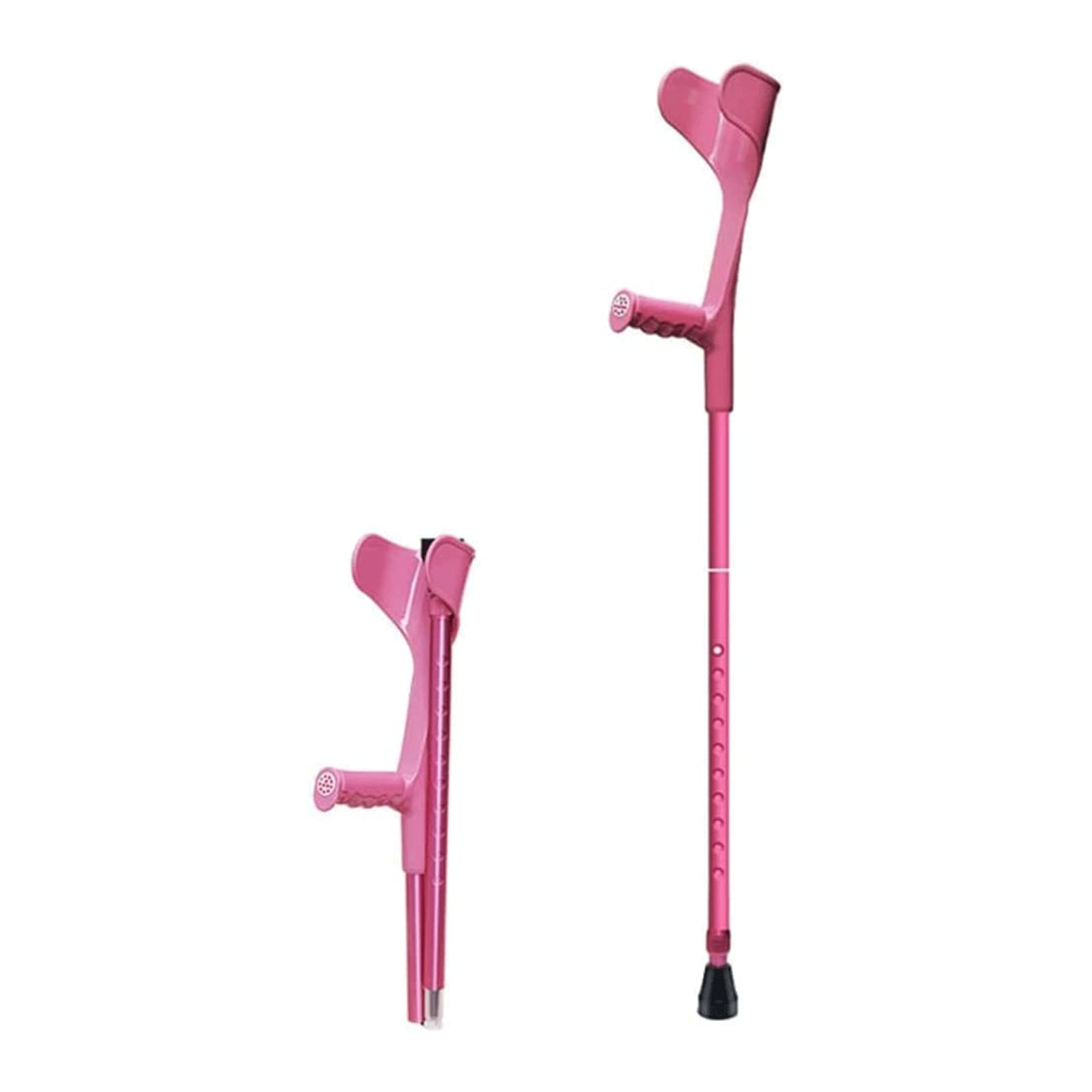 Seguridad Muletas Muletas de antebrazo, Bastones de Aluminio, telescópicos, Plegables, Medias Mangas, Codos, Bastones para Caminar, 10 Bastones Ajustables en Altura Cómodo