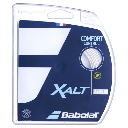 Babolat Xalt 16g Spiral White Tennis String (4 Sets)