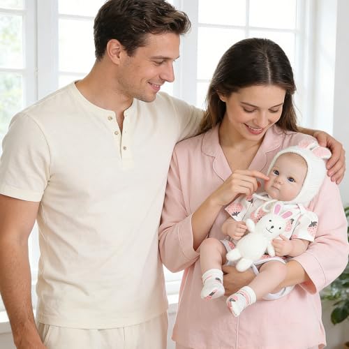 Muñeca Reborn Vinil 18 Pulgadas con Accesorios miniatura 4