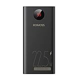 romoss power bank sense 4 price PEA40-152-2133H POWERBANK ROMOSS PEA40PF 40000MAH - Schermo LED 22,5 W, nero PD QC