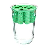 Senermter Macetero para Cebollino de Interior, Cultivador Hidropónico de Cebollino Reutilizable y Transparente, Recipiente para Plantar Cebolletas, para Huerto en Ventana, Hogar, Interior o Rincón de