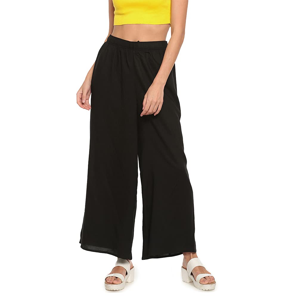 go colors Women Mid Rise Basic Palazzo-picture-51