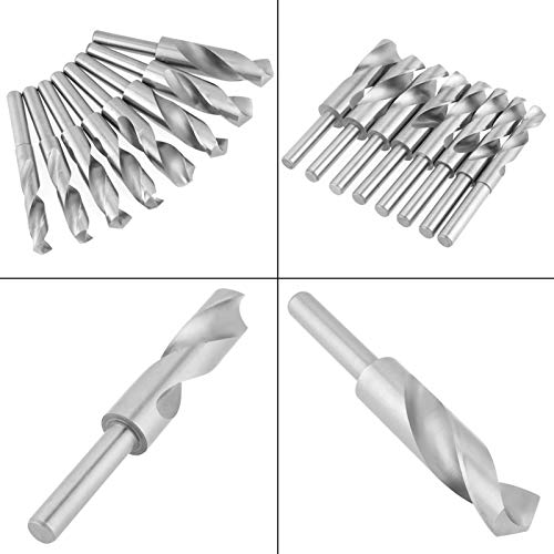 Set Professionale 8 Pezzi Punte HSS Acciaio Temprato, Ø 14-25 mm per Metallo e Legno, Ideale per Falegnami ed Elettricisti