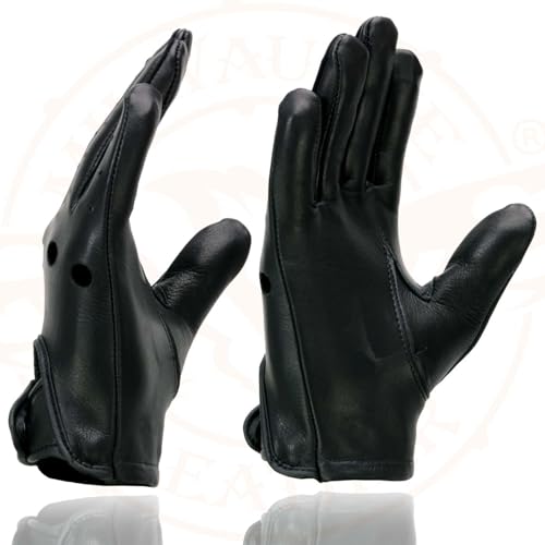 Image of Milwaukee Leather Women's US Deerskin Leather Full Finger Driving Motorcycle Hand Gloves