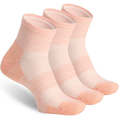 Image of 3 Pairs 90% Merino Wool Ankle Socks, Thin All-Season Casual Soft Breathable for Men Women