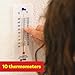 LEARNING ADVANTAGE Student Thermometers - Set of 10 - Dual-Scale - Mercury-Free - Easy To Read, Thermometers for Indoor Science and Classroom Use