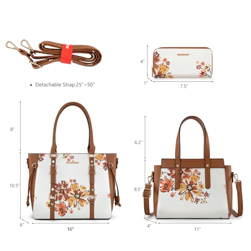 Image of Montana West 3PCS Purses for Women Tote Bag and Wallet Set Shoulder Satchel Handbags