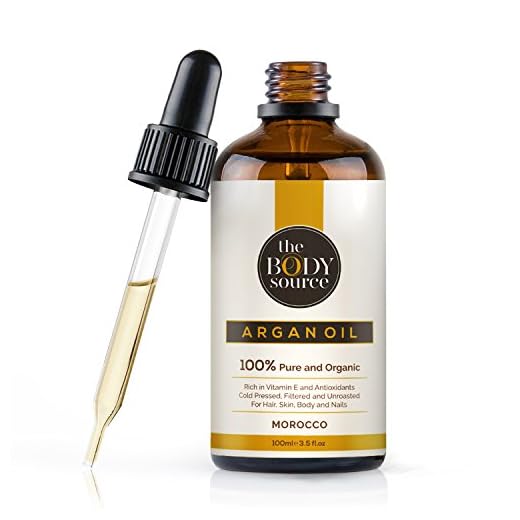The Body Source Aceite de Argán de Marruecos 100% Orgánico, Rico en Vitamina E y Antioxidantes, Puro Aceite Hidratante para el Cabello, Cuerpo, Cara y Uñas (100ml)