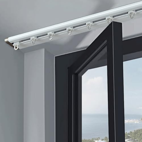 Rails de rideaux robustes en alu double rangée pour plafond chic - 2