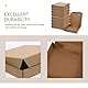 Luxshiny 10 Stück Box Verdicktes Leeres Kraftpapier Pizzakarton Leeres Kraftpapier