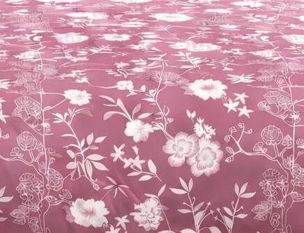 Image of DECOR2ADMIRE Premium Cotton Bedsheet Double King Size 90x100 Inches, 300 TC Soft Breathable Printed Bed Sheet with 2 Pillow Covers (Blush Vine Garden, Double 90 inch x 100 inch)