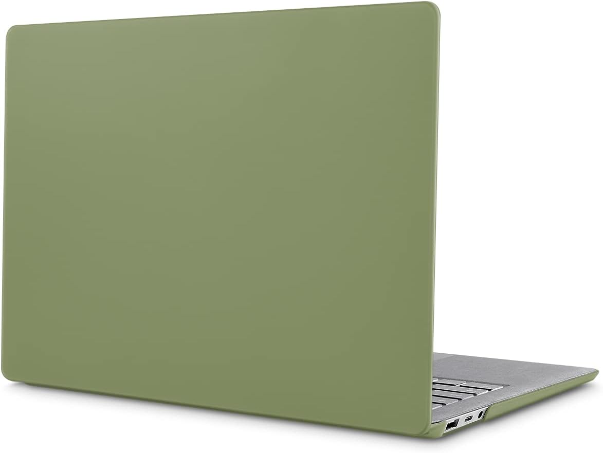May Chen Case for 13.5" Microsoft Surface Laptop 3/4/5 with Alcantara Palm Rest Model 1867 1958 1950 (2019 2021 2022), Plastic Hard Shell Case with Keyboard Cover + Screen Protector,Olive image 8 of 8 B0BYYMGZCF