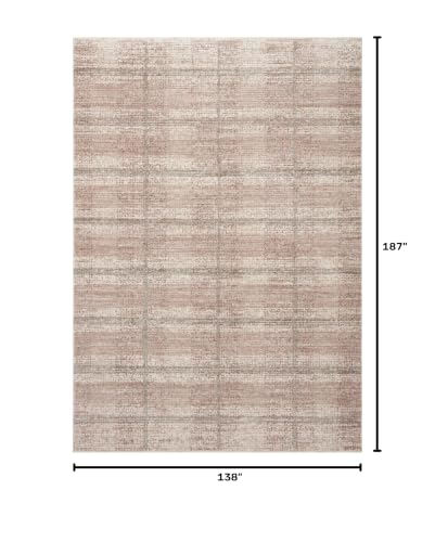 Image of Loloi Angela Rose Ember Clay /Mist 11'-6 inch x 15'-7 inch Area Rug | EMB-06 Approx. 11x16 Pink Living room Dining room Bedroom, Modern, Timeless, Neutral, Area Rug