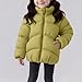 BFAFEN Girls Fashion Tops Boys Girls Winter Coat Windproof Thicken Stand Collar Quilted Jacket Warm Puffer Jacket for School Ski 1-8 Years