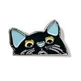 WIRESTER Cute Metal Enamel Lapel Pin Brooch Badge Pin for Men Women Clothing Bags Hats Backpack Decorations - Black Bombay Kitten Cat