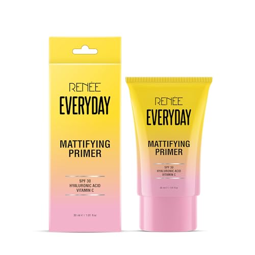 Image of RENEE Everyday Primer, Blurs Fine Lines, Wrinkles & Pores, Smoothen Skin Texture, Lightweight & Non-Sticky, Long Lasting Formula with Matte Finish, Cruelty-Free Skincare Infused Makeup, 30 Ml