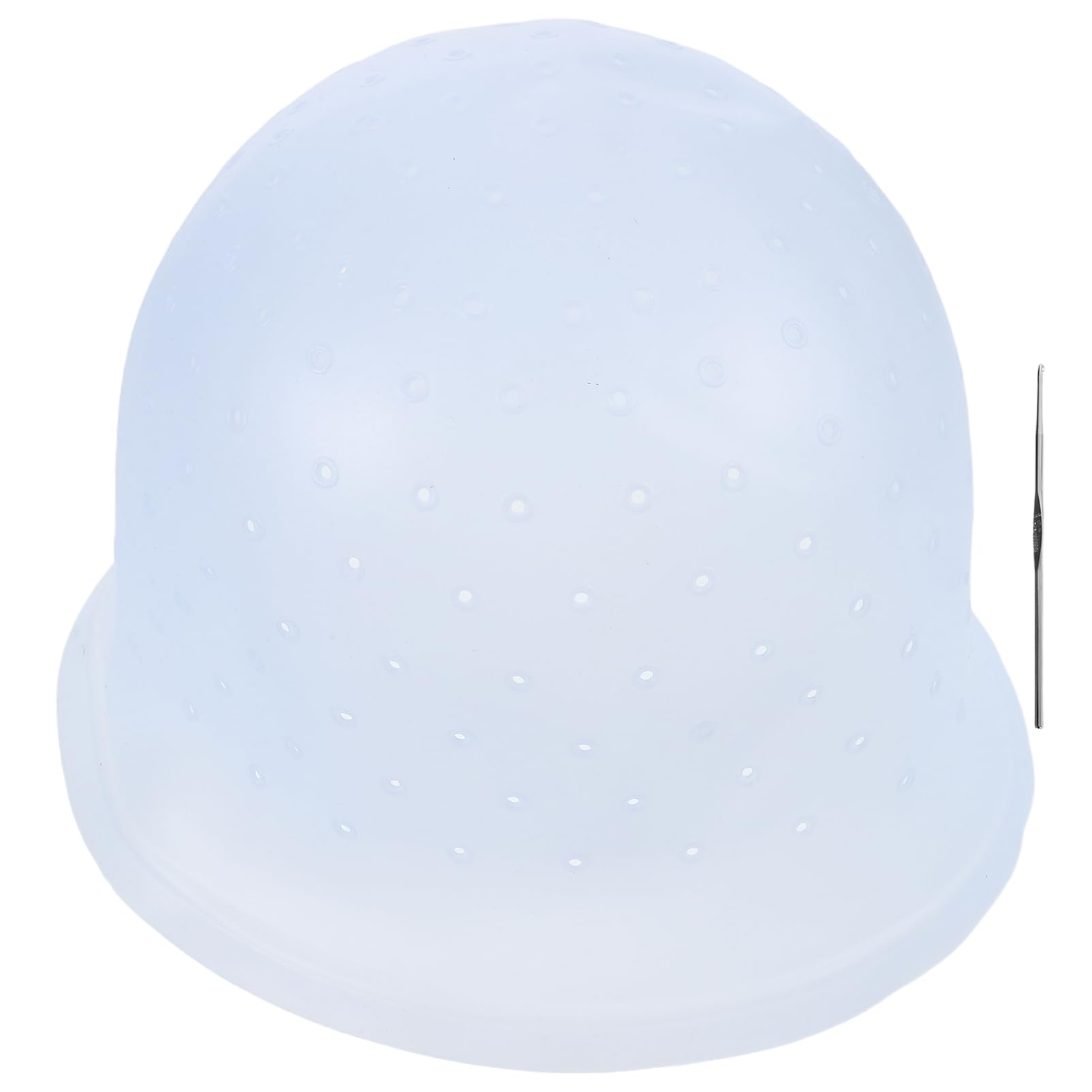 FOMIYES Hair Dyeing Salon Tool Silicone Hair Highlighting Cap Steel Pins Reusable Comfortable Material