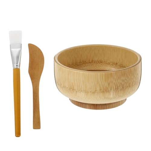KAILIKETIY Herramientas Para Mezclar Máscaras Faciales Paleta De Mezcla y Brocha Para Aplicar Cuenco Resistente Las Gotas Para Belleza