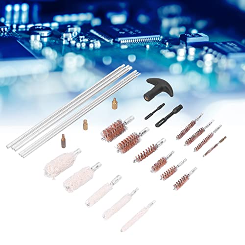 Kit de limpeza de arma universal, suprimentos ferramenta de limpeza de espingarda de de metal de 28