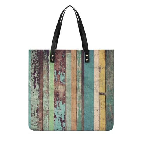 Sac de voyage femmes bois coloré grand tote bag shopper contre le manque de place