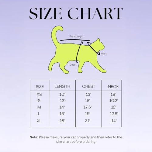 Image of Thunder Tails Printed Cat T-Shirt for Small to Large Cats & Kittens | Lightweight Breathable Cotton Pet Apparel | Cute & Stylish, Comfortable Round Neck Cat Clothes (M, Red)