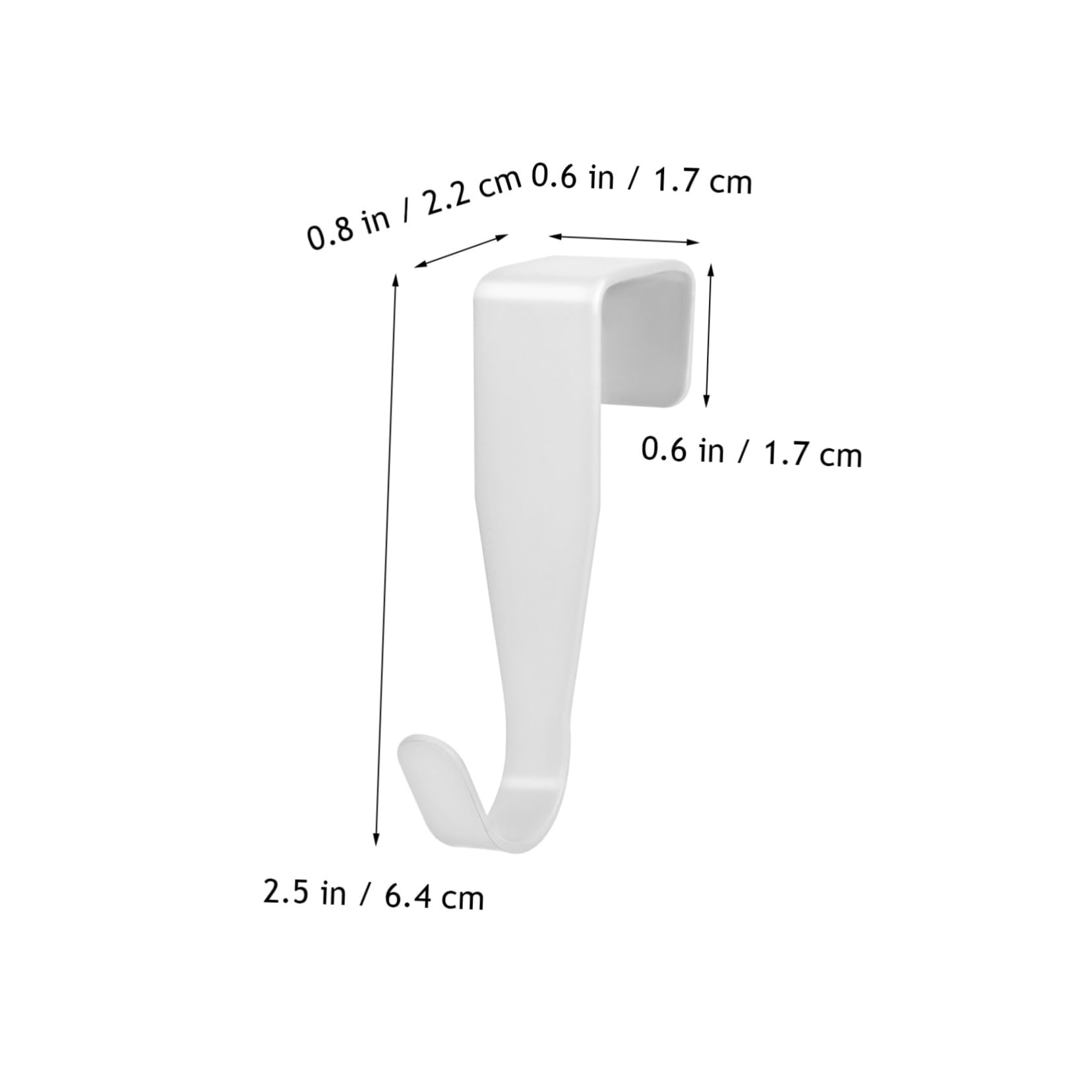 Mipcase The Door Hooks 16pcs Heavy Duty Hooks No Drill Cabinet Hanging Bracket for Kitchen Bathroom Shower Coat and Wreath