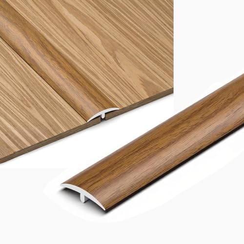 3 Piezas Tira de Transición para Suelo en T, 90cm Profilo de Transición en PVC Autoadhesivo, Tapajuntas Suelo para Cubrir Junctas, Para Madera, Laminado y Vinilo(Brown Sandalwood,40mm/1.57')