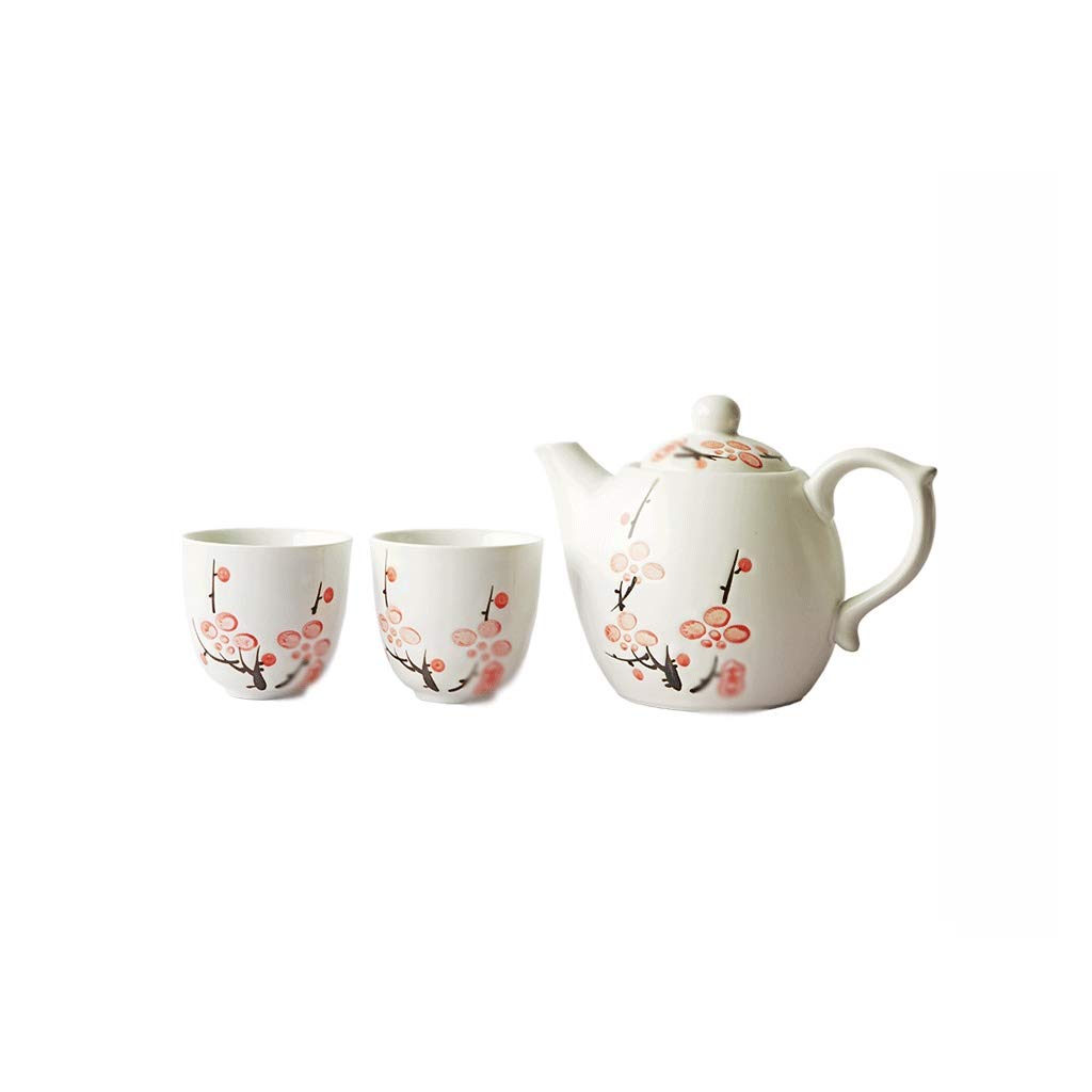 Théière à prune de style japonais service à thé céramique tasses infusion feuilles vrac
