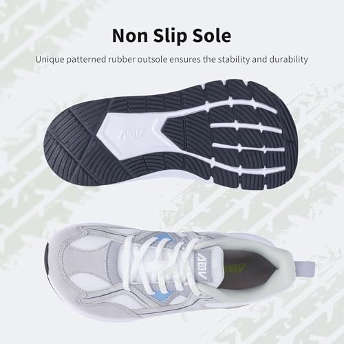 Image of AOV Wide Toe Box Shoes Women Arch Support Walking Shoes for Plantar Fasciitis Orthotic Tennis Sneakers