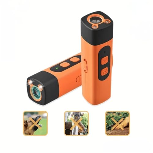 Anti-Bell-Halsbänder Ultraschall-Hundeabwehrgerät mit Taschenlampenfunktion – sanfte, 100% tierfreundliche Verhaltenskorrektur im Garten & unterwegs – robust & wetterfest
