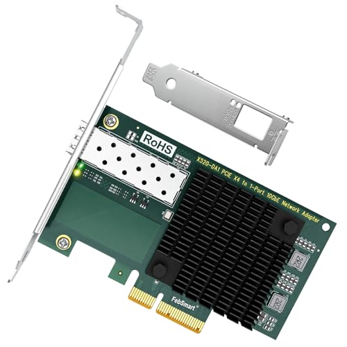Tarjeta NIC PCIE de 10 GbE con chip Intel 82599EN y puerto de fibra SFP+ para PC