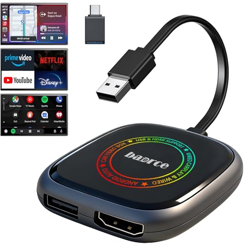 Magic Box 3.0 Max 2026 Upgrade - 32G Car Streaming Device with Netflix YouTube Prime Video Wireless Apple CarPlay & Android Auto Adapter Support HDMI Output & USB Drive for OEM Wired CarPlay Cars
