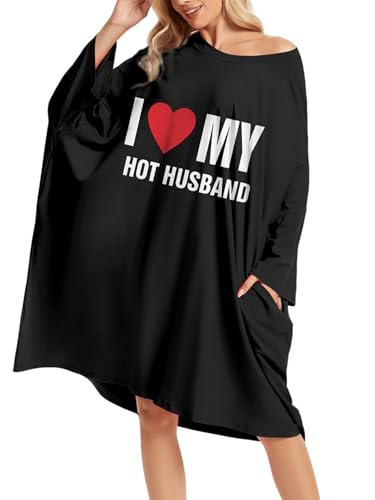 Image of CRIPOM Plus Size Moo Moos for Women Oversized Sleep Shirts for Women Oversized Nightgown with Pocket Fit S-5XL
