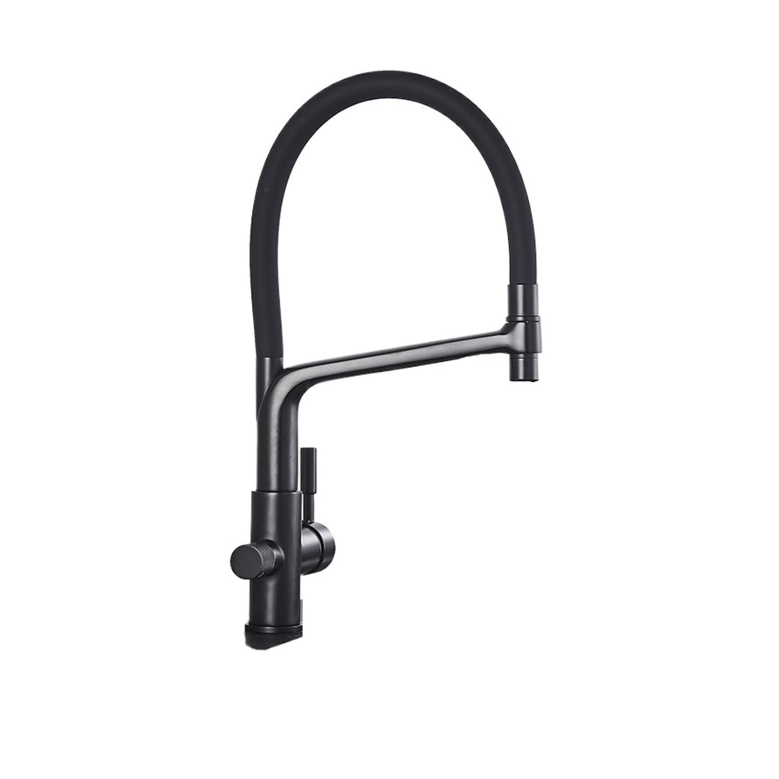 Yjyjy Black A Faucet Pull-Down Kitchen Sink Faucet Pure Water Filter Kitchen Faucet Double Handle Hot And Cold Mixer Crane Purification Faucet Tap